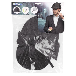 Detektívna sada s kockovanou čapicou